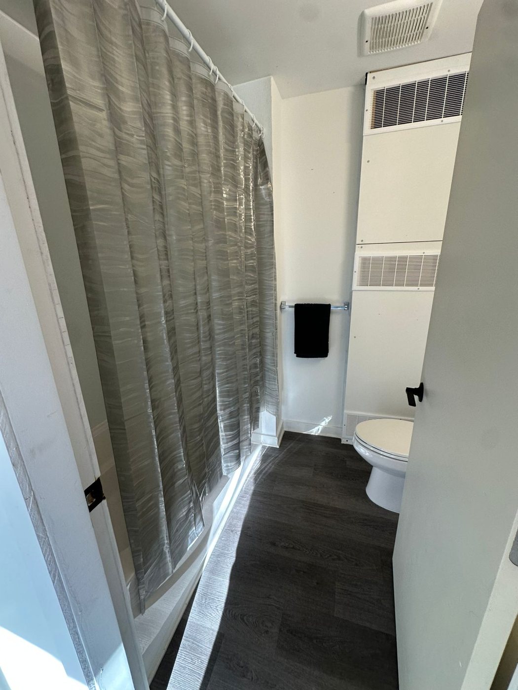 Shower after cleaning